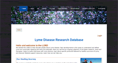 Desktop Screenshot of lyme-disease-research-database.com