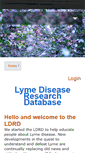 Mobile Screenshot of lyme-disease-research-database.com