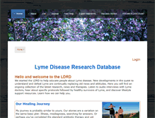 Tablet Screenshot of lyme-disease-research-database.com